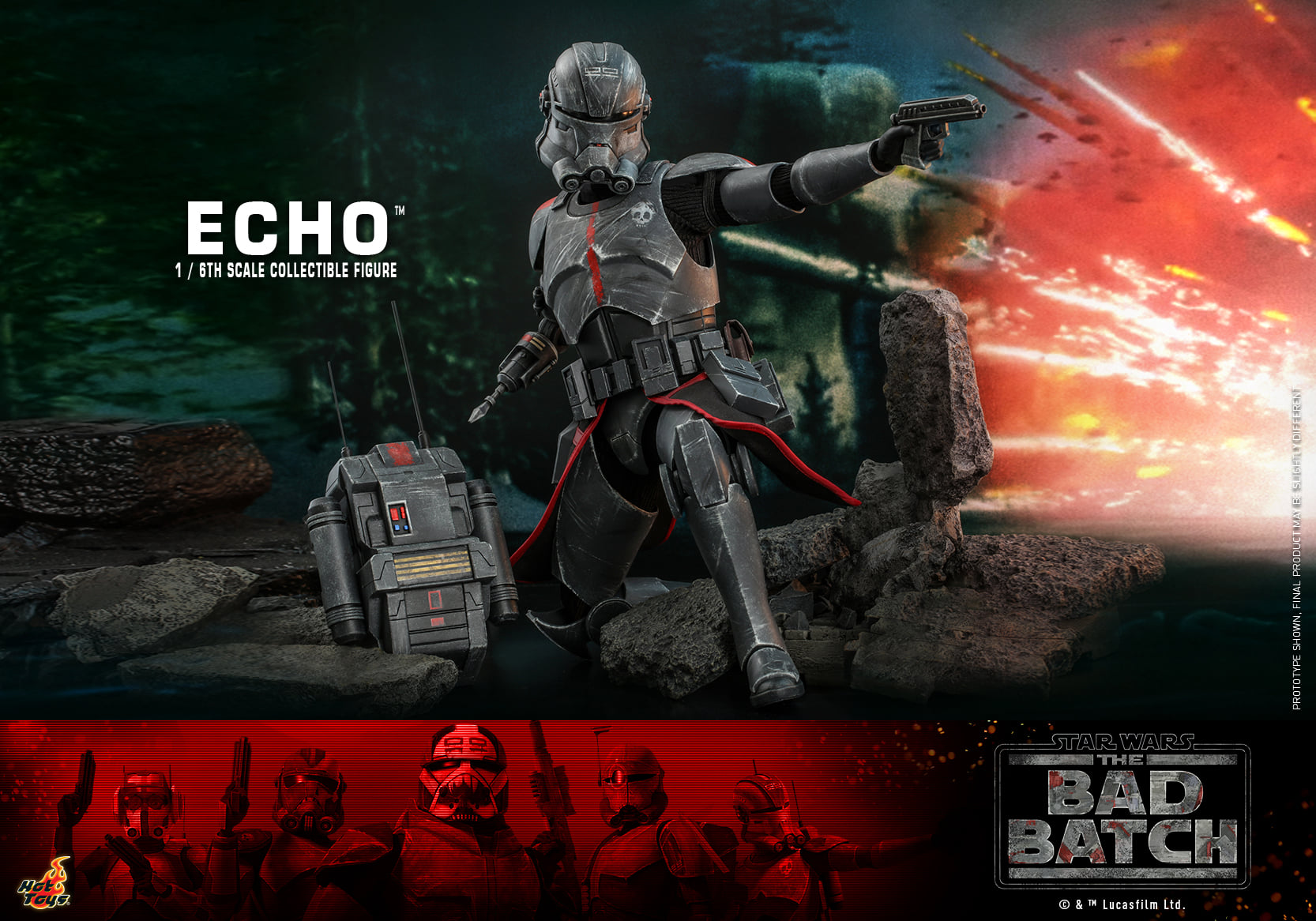 Pre-Order Hot Toys Star Wars Bad Batch Echo Sixth Scale Figure